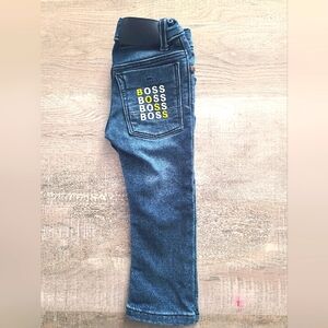Boss Kidswear Logo-print slim fit jeans